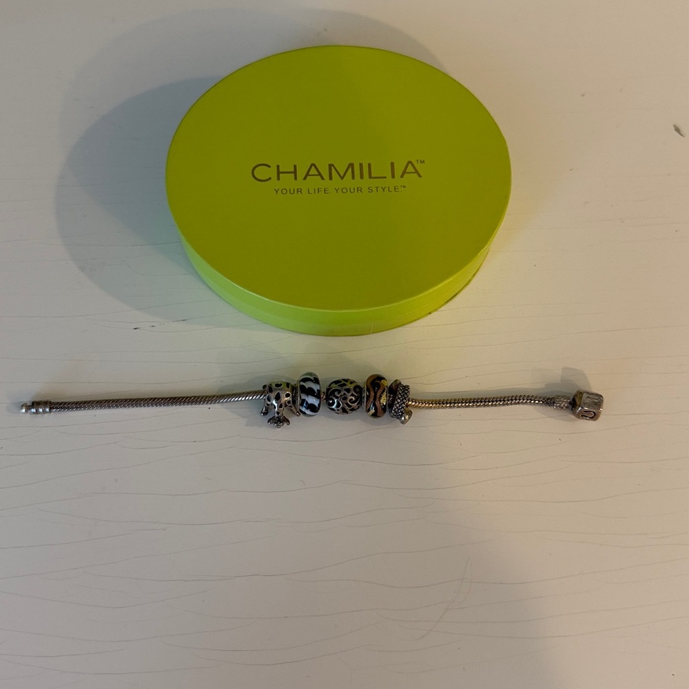 Chamilia Bracelet with Charms 6 inches